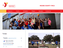 Tablet Screenshot of moorecountyymca.com